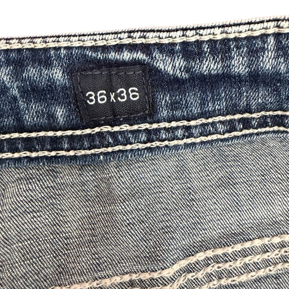 BKE Tyler Jeans  - Men's 36x36 - Relaxed Fit Stretch - Grise Color - NWT - Picture 12 of 14